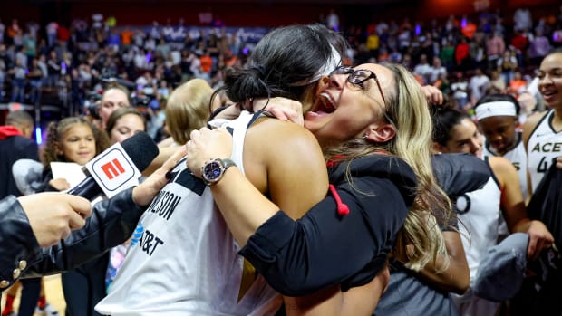 Aces coach Becky Hammon and star A’Ja Wilson